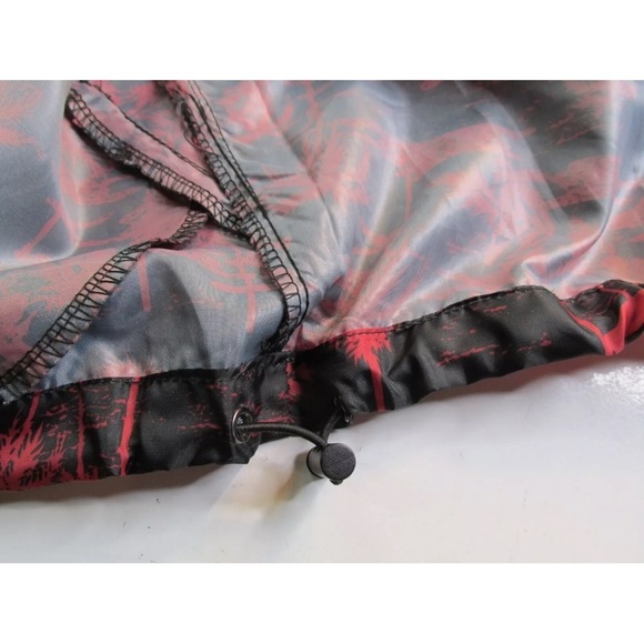 Sunrise Kingdom Waterproof Windbreaker Hawaiian Style Black/Red Size Large - Picture 10 of 15